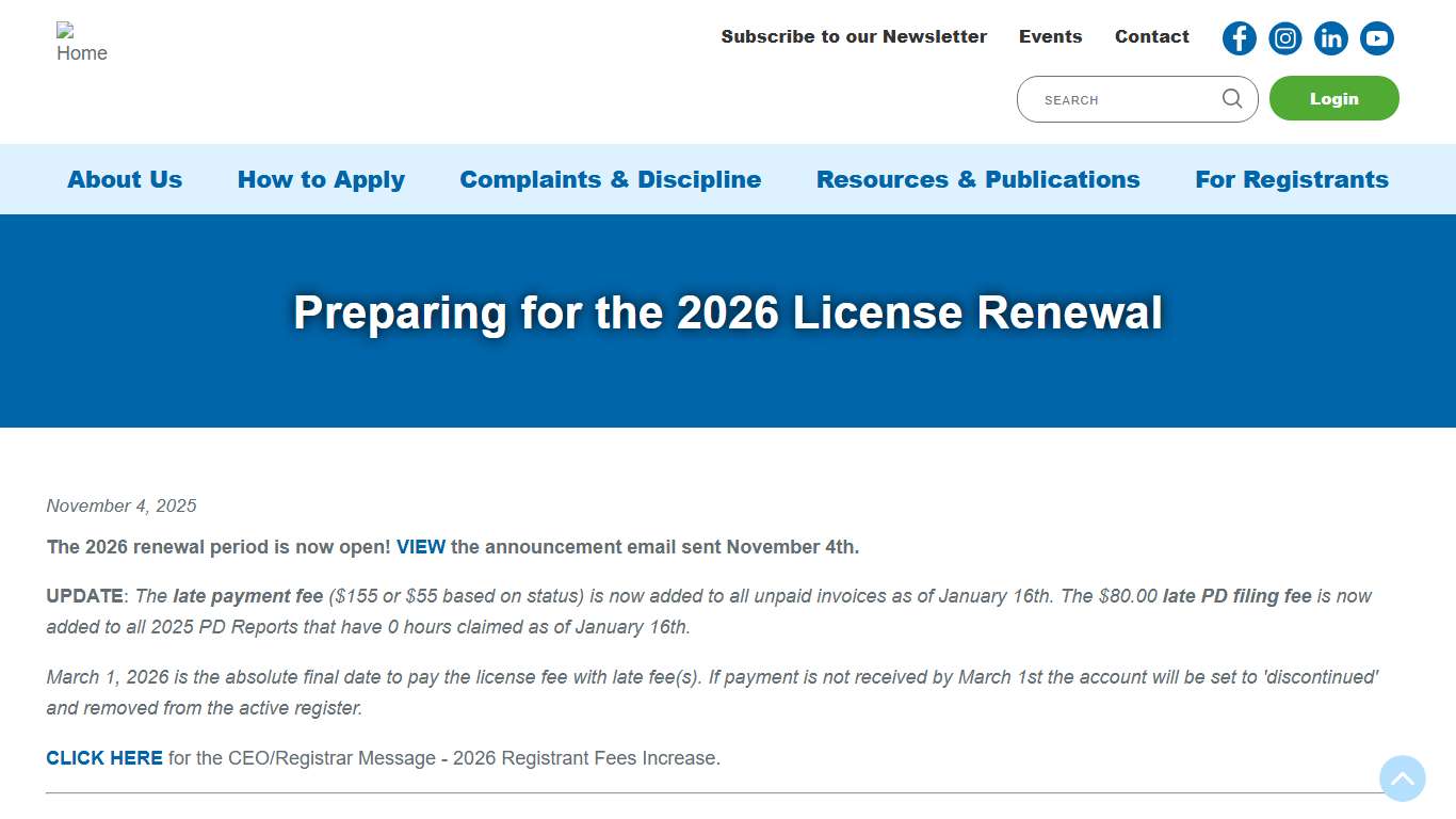Preparing for the 2026 License Renewal BC Institute of Agrologists